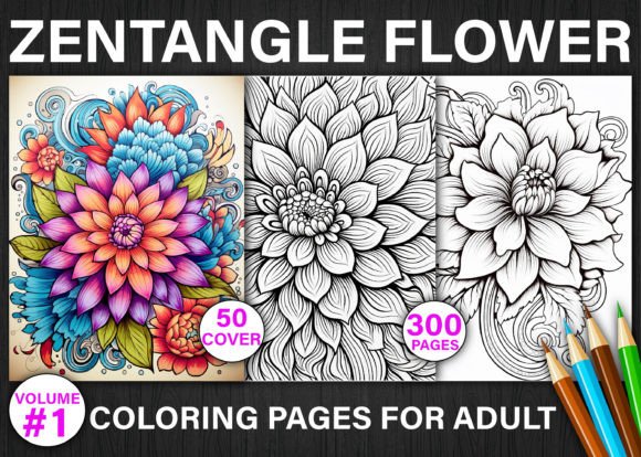 Download 300+ Zentangle Flower Coloring Pages - Zentangle Collection