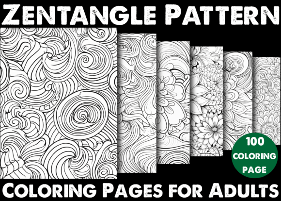 Download 100 Zentangle Pattern Coloring Pages - Zentangle Collection