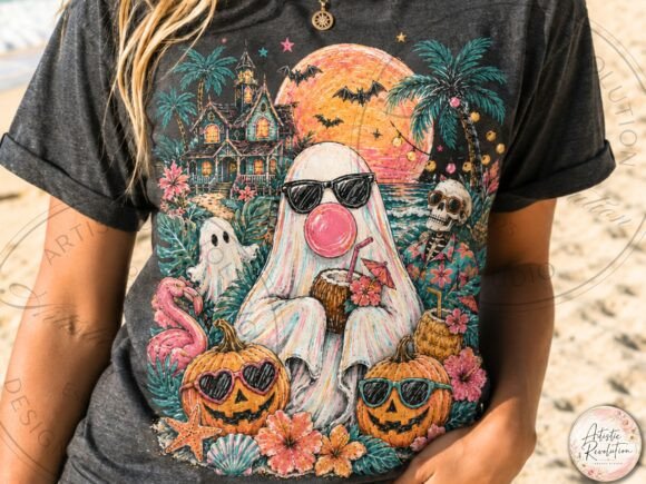 Download Summerween Ghost PNG Beach Halloween Png - Halloween png Collection