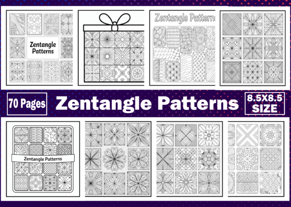 Download Zentangle Patterns Adults Coloring Book - Zentangle Collection